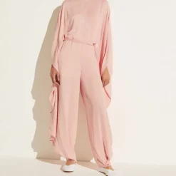 Blissful Peach Cascade Jumpsuit J7028