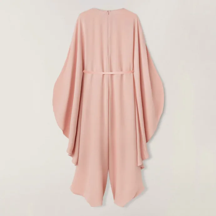 Blissful Peach Cascade Jumpsuit J7028