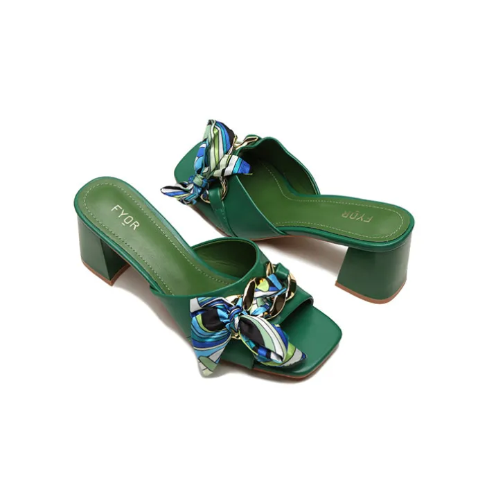 Chain with scarf detaling Sandal, CMJ 07