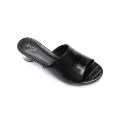 Clear Round Box Heel HL 35