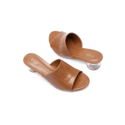 Clear Round Box Heel HL 35