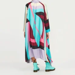 Collar Style Free Size Long Kaftan Kurti Top For Party Wear Women KAF0049