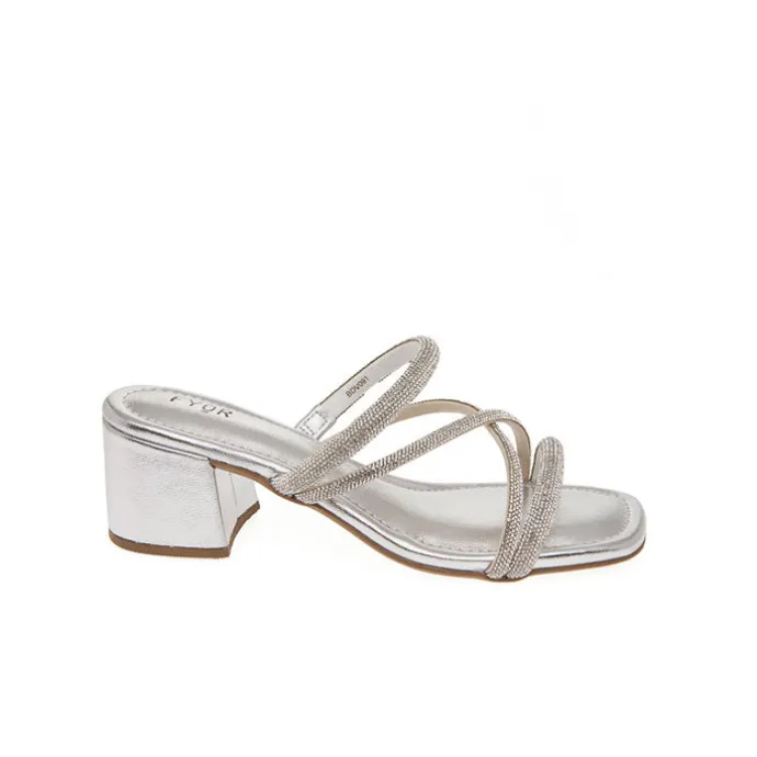 Cross Crystal Strappy Mule BDV 091
