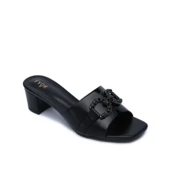 Crystal Brooch Mule HL 226