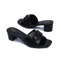Crystal Brooch Mule HL 226
