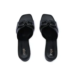 Crystal Brooch Mule HL 226