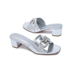 Crystal Brooch Mule HL 226
