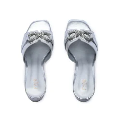 Crystal Brooch Mule HL 226