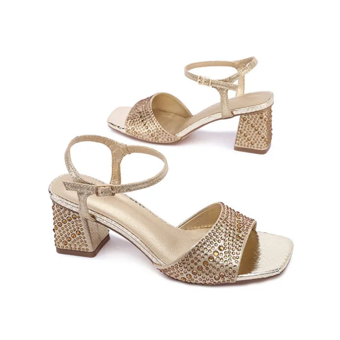 Crystal Metallic Heel UBF 01