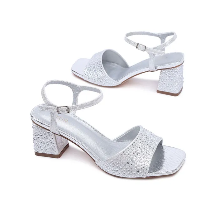 Crystal Metallic Heel UBF 01