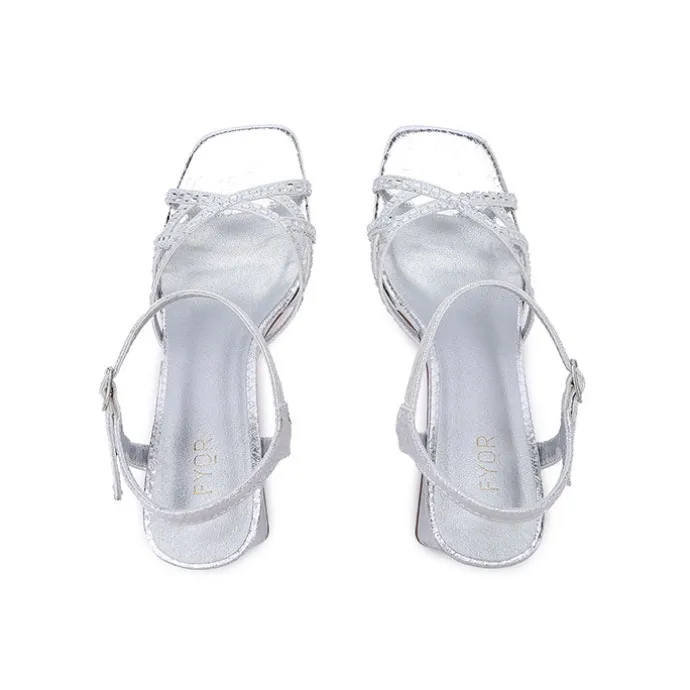 Crystal Strap Mule UBF 02