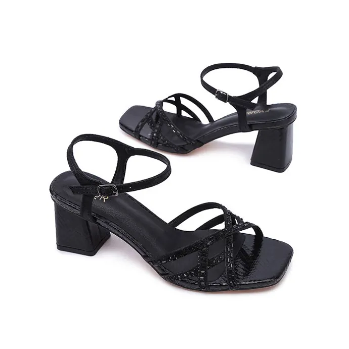 Crystal Strap Mule UBF 02