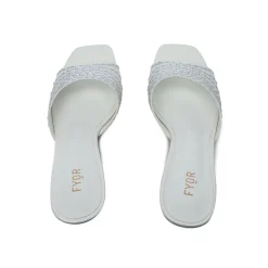 Diamante Detail Slip On Mule HL 131