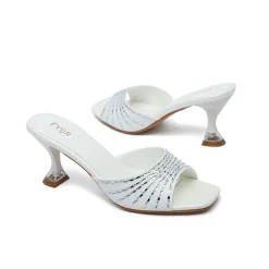 Diamante Detail Slip On Mule HL 131