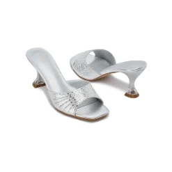 Diamante Detail Slip On Mule HL 131