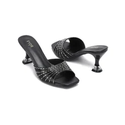 Diamante Detail Slip On Mule HL 131