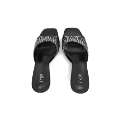 Diamante Detail Slip On Mule HL 131