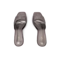 Diamante Detail Slip On Mule HL 131