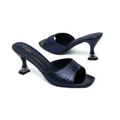 Diamante Detail Slip On Mule HL 131