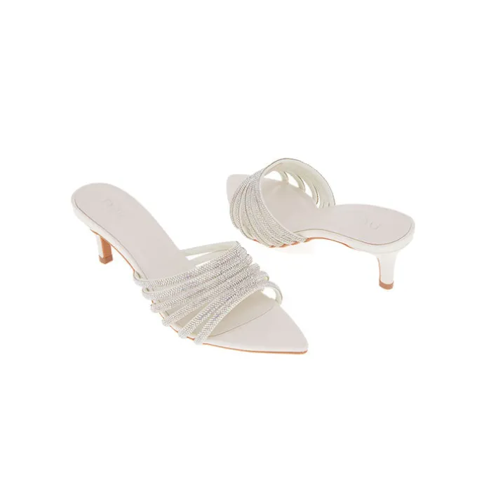 Diamante Strap Mule Sandal BDV 080