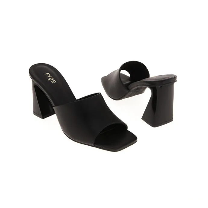 Flared High Heel Mule BCM 147