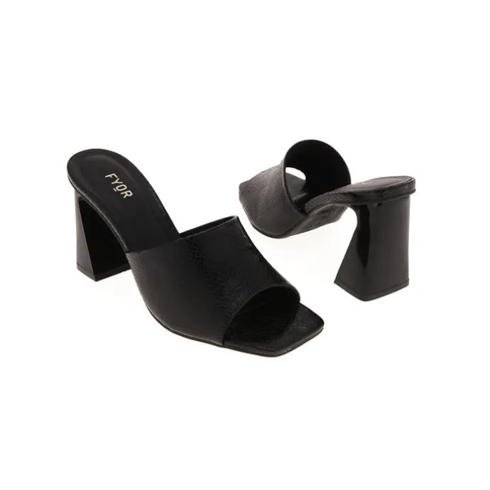Flared High Heel Mule BCM 147