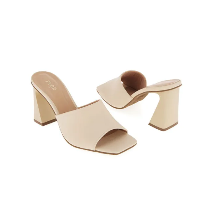 Flared High Heel Mule BCM 147