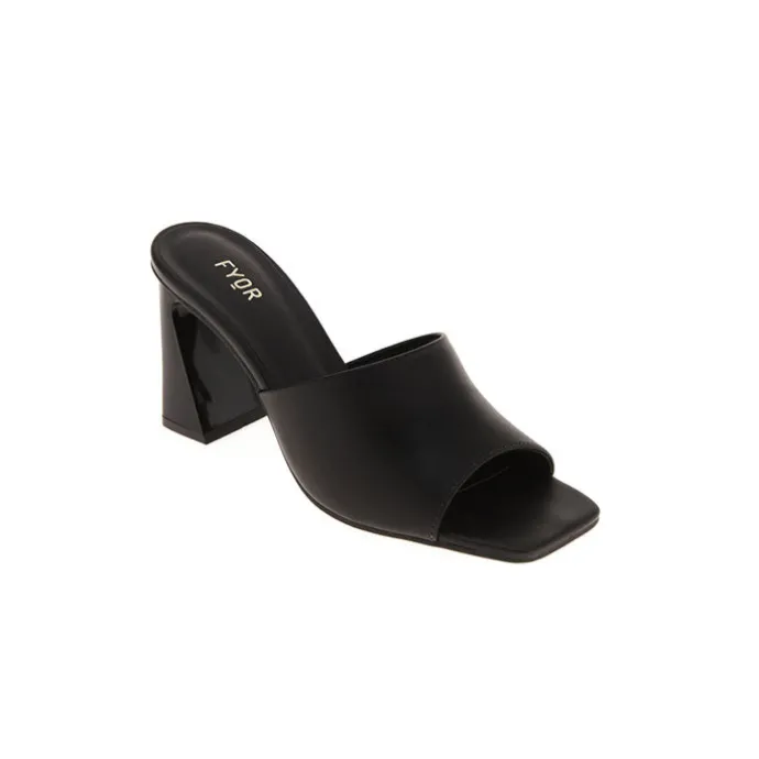 Flared High Heel Mule BCM 147