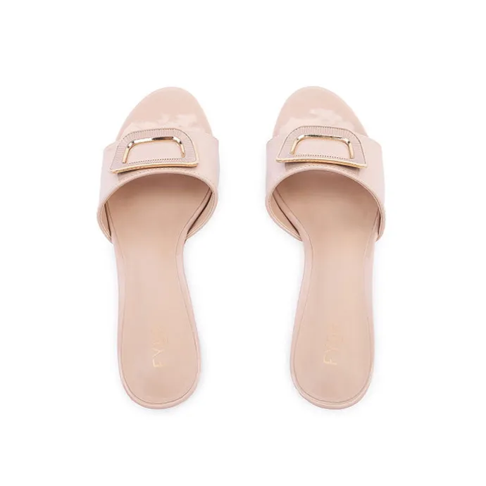 Geometric Brooch Mule HL 225
