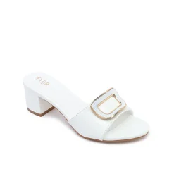 Geometric Brooch Mule HL 225