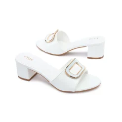 Geometric Brooch Mule HL 225