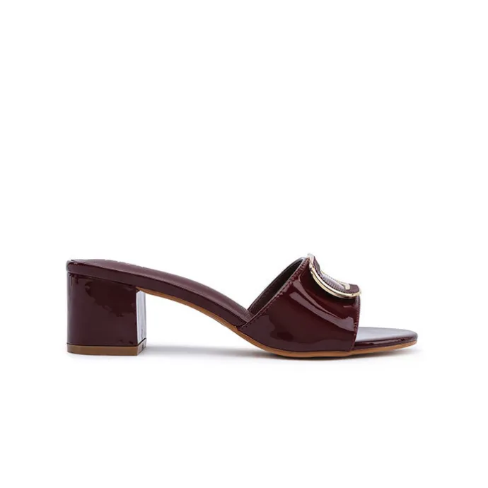 Geometric Brooch Mule HL 225