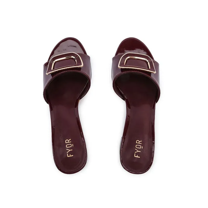 Geometric Brooch Mule HL 225