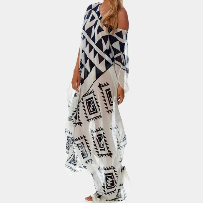 Geometric Pattern Style Women Kaftan KAF0066