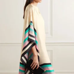 Geometric Print Boat neck Kaftan KAF002