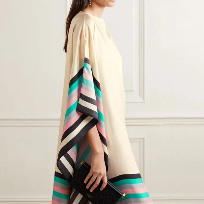 Geometric Print Boat neck Kaftan KAF002