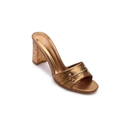 Glitter Block Heel Mule MS 201