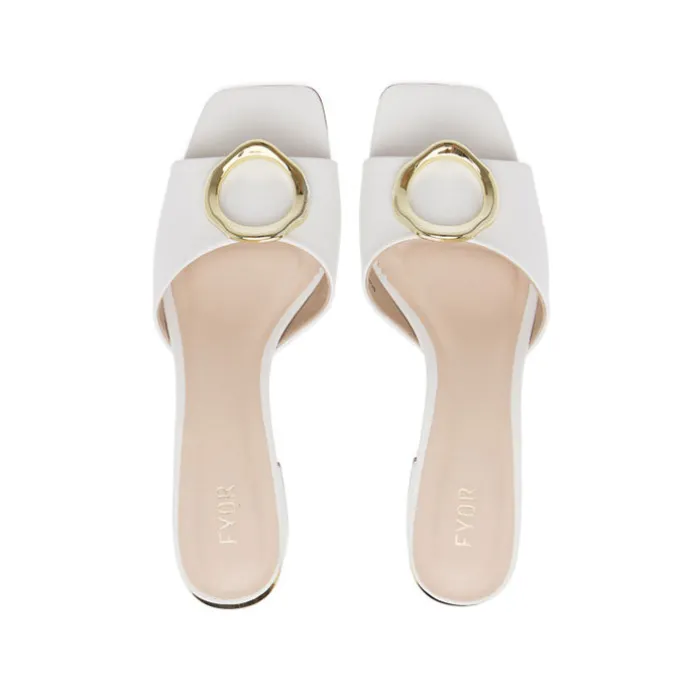 Golden Hoop Adorned Mule BCM 166