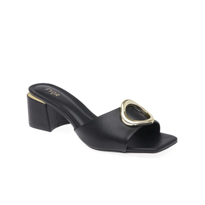 Golden Hoop Adorned Mule BCM 166