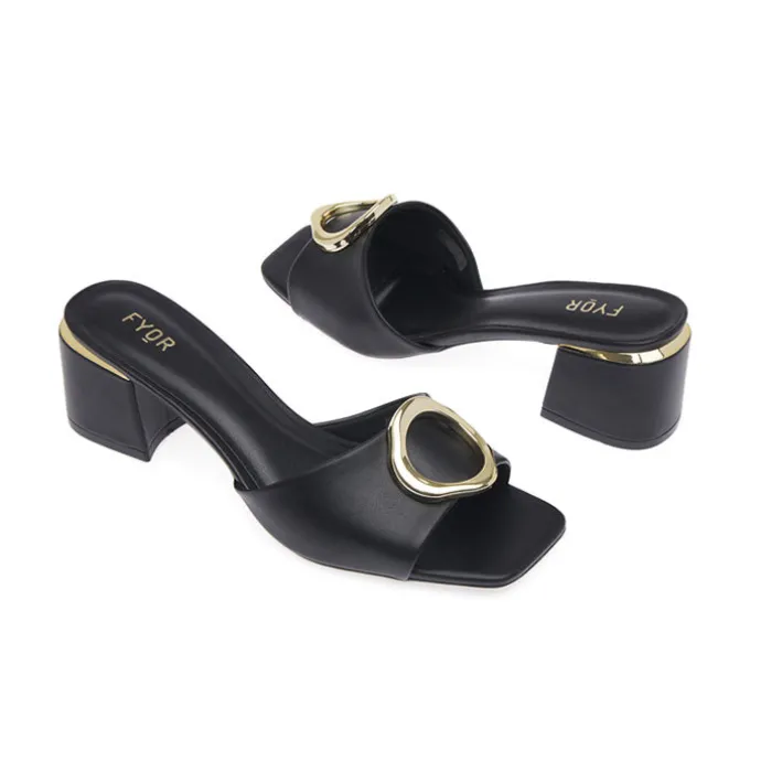 Golden Hoop Adorned Mule BCM 166