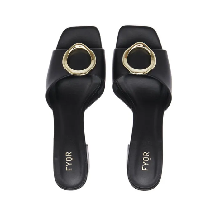 Golden Hoop Adorned Mule BCM 166