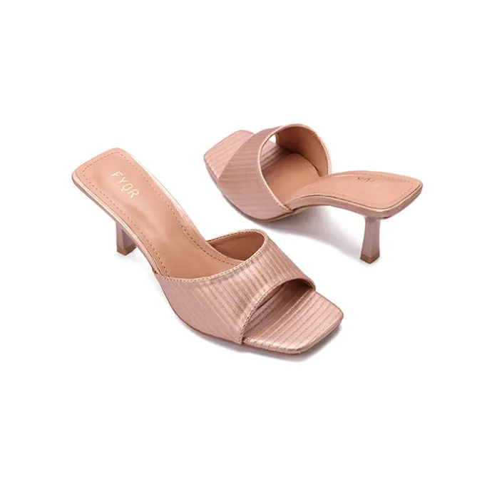 Linen Printed Heeled HL 139