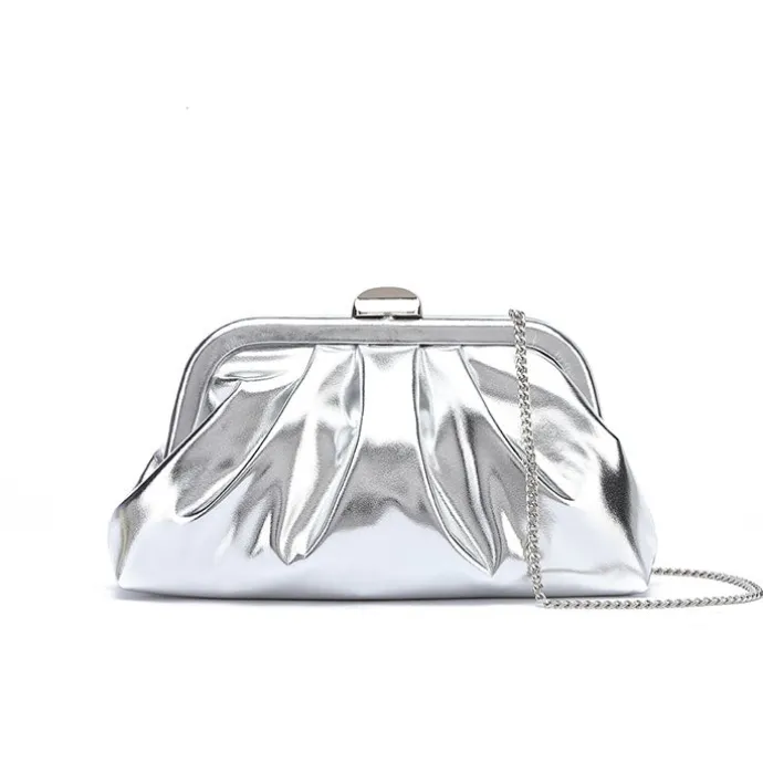 Metallic Slouchy Clutch AD 141