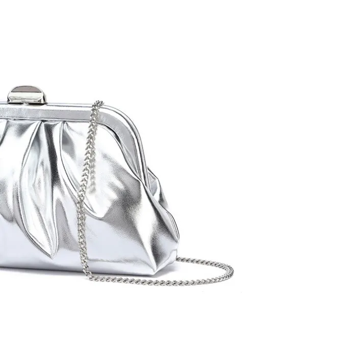 Metallic Slouchy Clutch AD 141