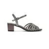 Metallic Strappy Block Heel HL 169