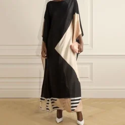 Midnight Black Luxe Kaftan KAF0043
