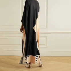 Midnight Black Luxe Kaftan KAF0043
