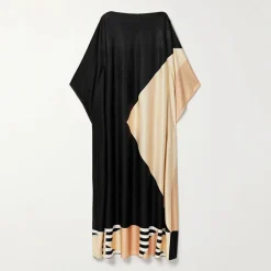 Midnight Black Luxe Kaftan KAF0043