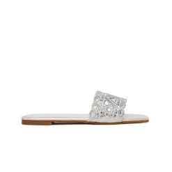 Mirror Cut Embellished Slide Sandal MY 319