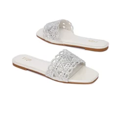 Mirror Cut Embellished Slide Sandal MY 319